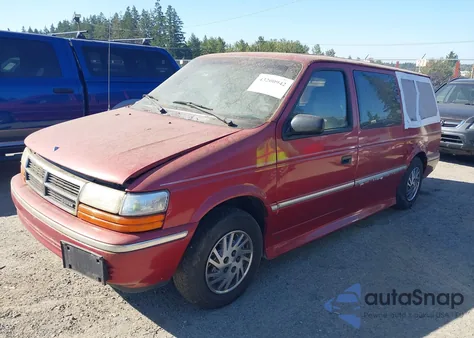 1993 Dodge Grand Caravan Se из США, поврежденный, VIN 1B4GH44R2PX641611